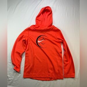 Nike Vibrant Orange Dri-FIT Hoodie kids size 7